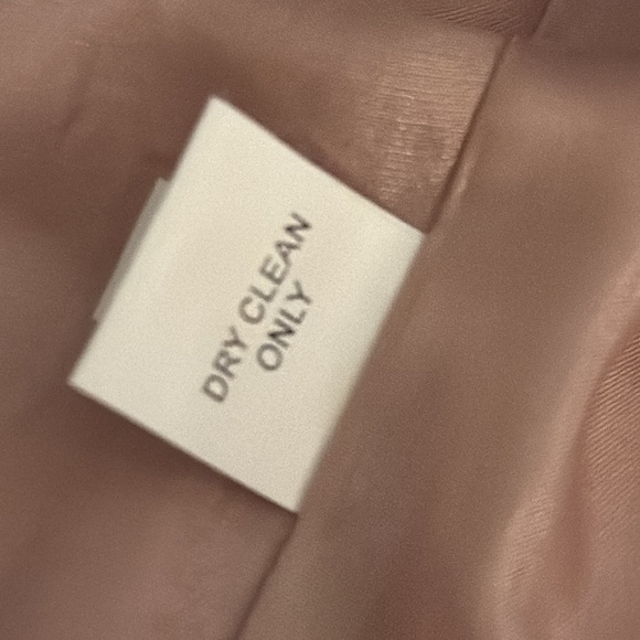 KAY UNGER Soft Pink Blazer Jacket Silk Cotton Size 4 Business Casual Work Party - Picture 6 of 7